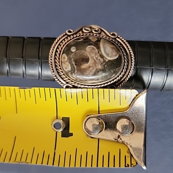 Turritella Agate Ring Sterling Silver - Picture 6 of 8